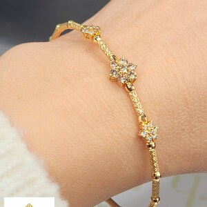 18K Natural Diamond Bangle Real Gold Bangle 18K Elegant Bangle 18K Minimalist Bangle .50Ct Diamond Bangle Layering Bracelet Stacking Bangle