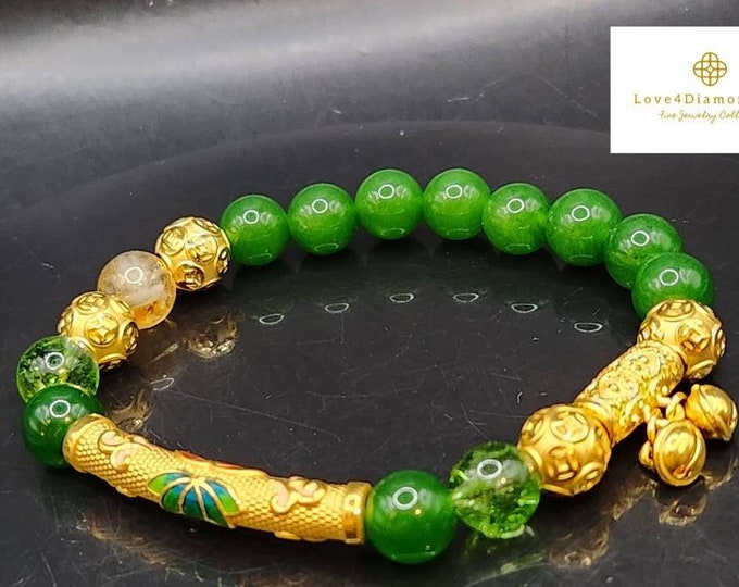 Real 24K Real Fengshui Bracelet 24K Jade Bracelet 24K Feng Shui