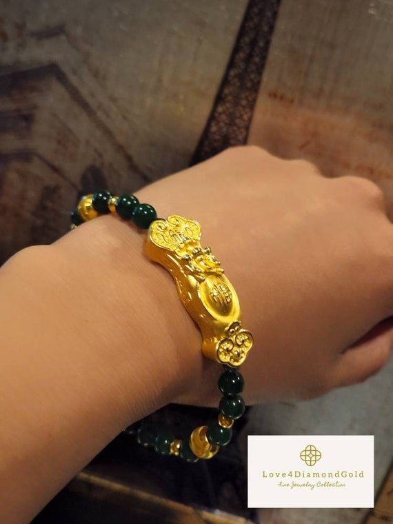 2pcs Feng Shui Black Obsidian Beads Bracelet Attract Wealth & Good Luck  Bangle | eBay