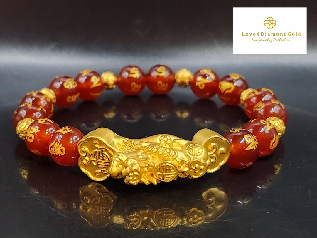 Fukugems Bracciale Feng Shui In Lapislazzuli Naturale – Perla 8mm – Portafortuna Per Soldi E Relazioni – Regalo Unisex In Sacchetto Di Velluto - 2