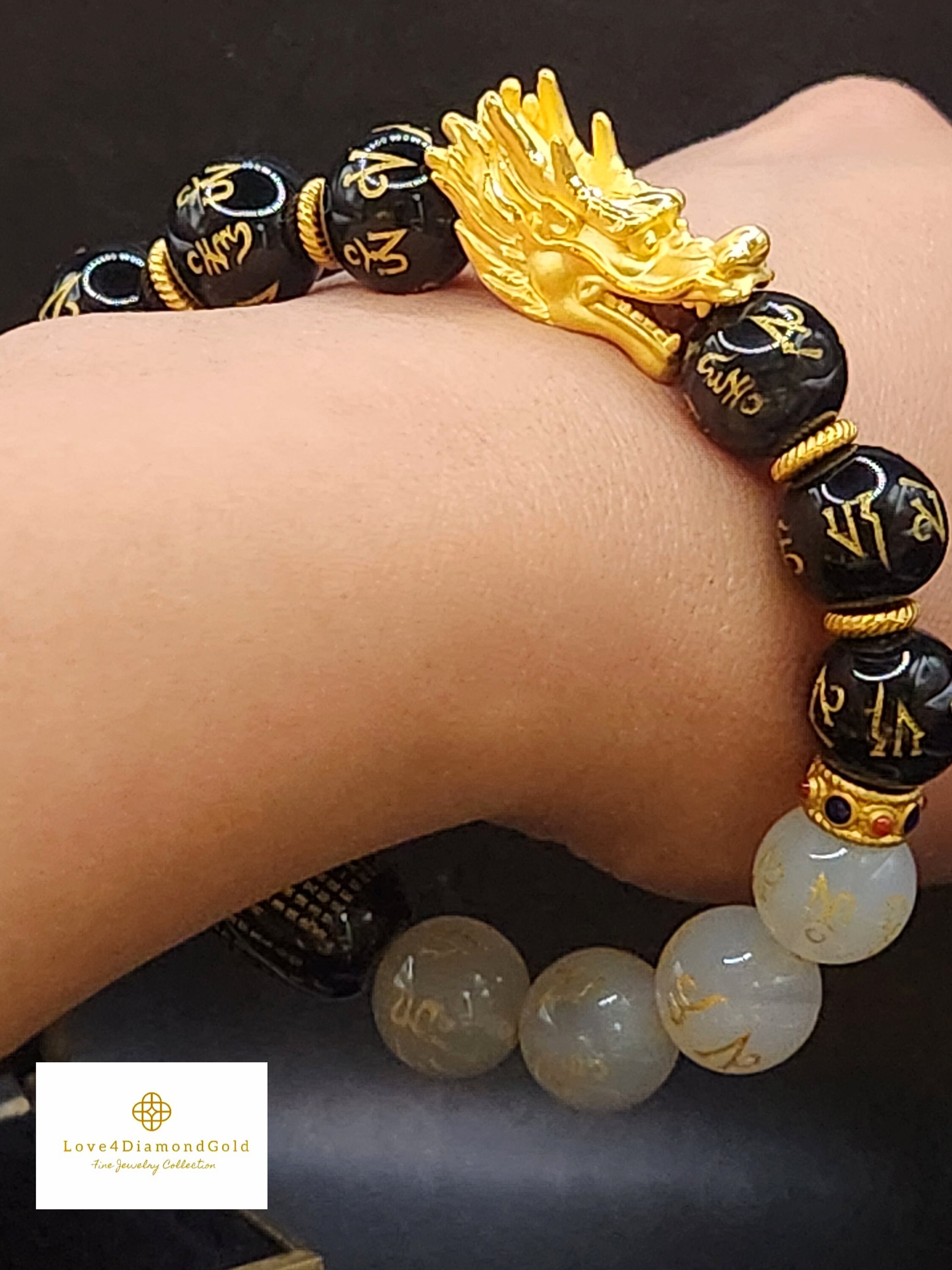 24k on sale dragon bracelet