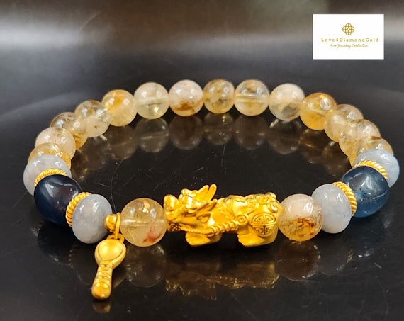 Buy Aqeeqee Natural Citrine Tumble Unisex Bracelet for Healing/Reiki/vastu/feng  Shui Online at Low Prices in India | Amazon Jewellery Store - Amazon.in