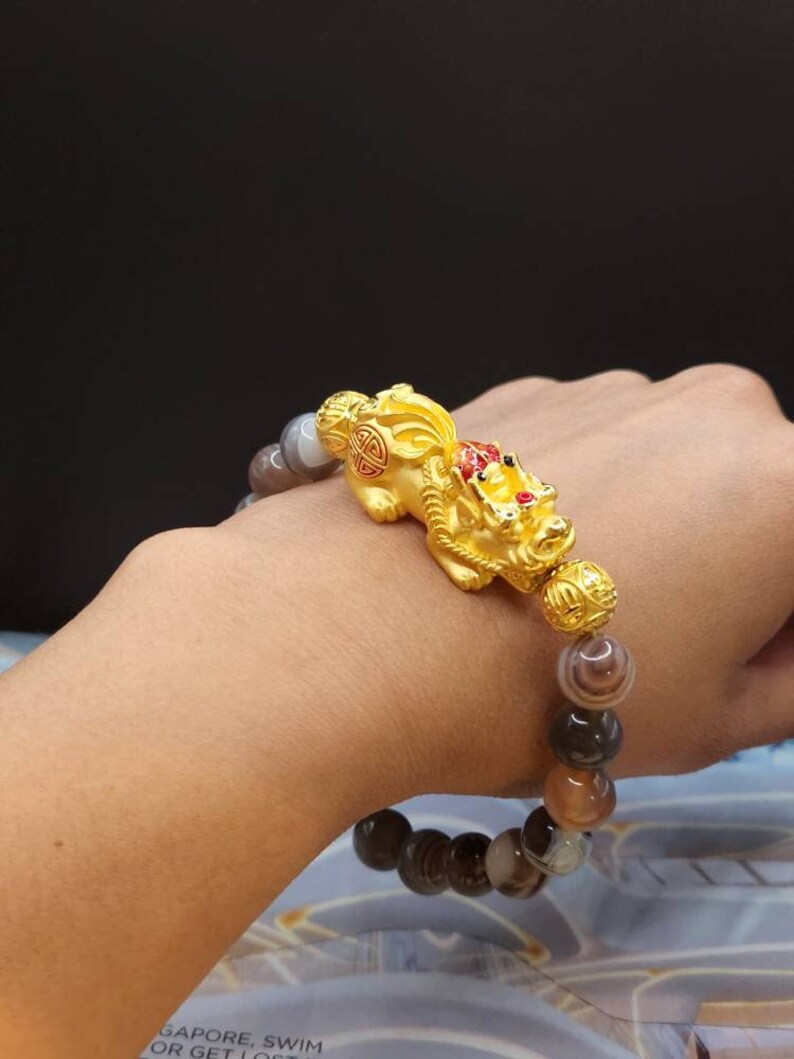 gold pixiu bracelet