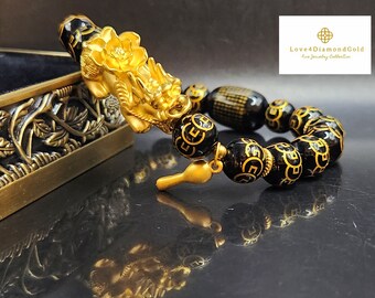 アクセサリー K24 GOLD PIYAO BRACELET(BIG PIYAO) recommended Plated 100% Real Gold 24k 999 Pixiu Bracelet for