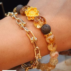 Real 24K Gold Lotus Bracelet 24K Flower Bracelet Feng Shui Bracelet Real 24K Gold Bracelet 24K Lucky Bracelet 24K Lucky Bracelet