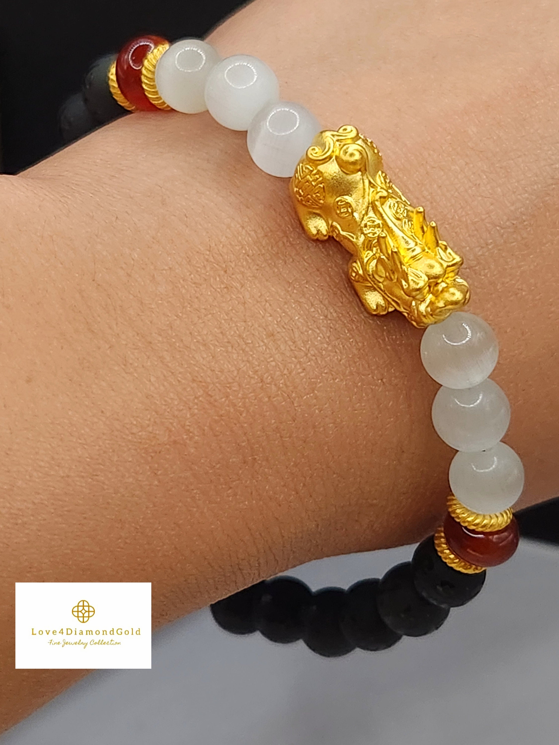 Real 24K Gold Pixiu Bracelet 24K Real Feng Shui Bracelet 24K Real 24K Gold Pixiu Bracelet 24K Real Feng Shui Bracelet 24K