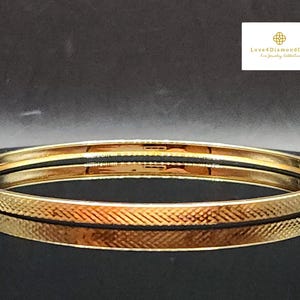 Armring i 18 karat guld, minimalistisk armring i 18 karat guld, elegant armring: 18 karat guld (Au750)