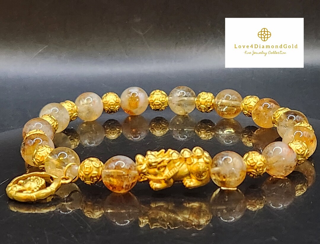 24K Real Feng Shui Bracelet 24K Pixiu Bracelet Wealth Bracelet Etsy
