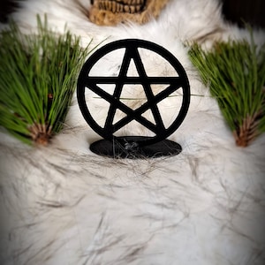 Pentagram steel pentacle pagan witch gothic wicca wiccan altar art metal witch witchcraft occult