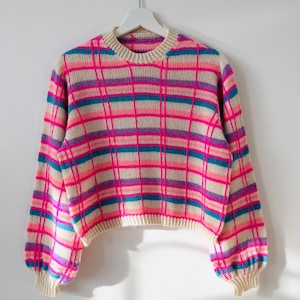 Knitting Pattern - Piet Sweater (English, german, french)