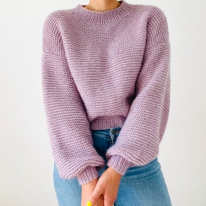 Knitting Pattern Claude Sweater (English, italian, french, danish)