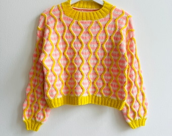 Knitting Pattern Funky Gustav Sweater