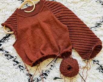 Knitting Pattern Amedeo Summer Sweater (german) New Zealand