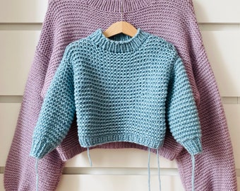 Knitting Pattern Claude Sweater Junior - chunky edition (English)