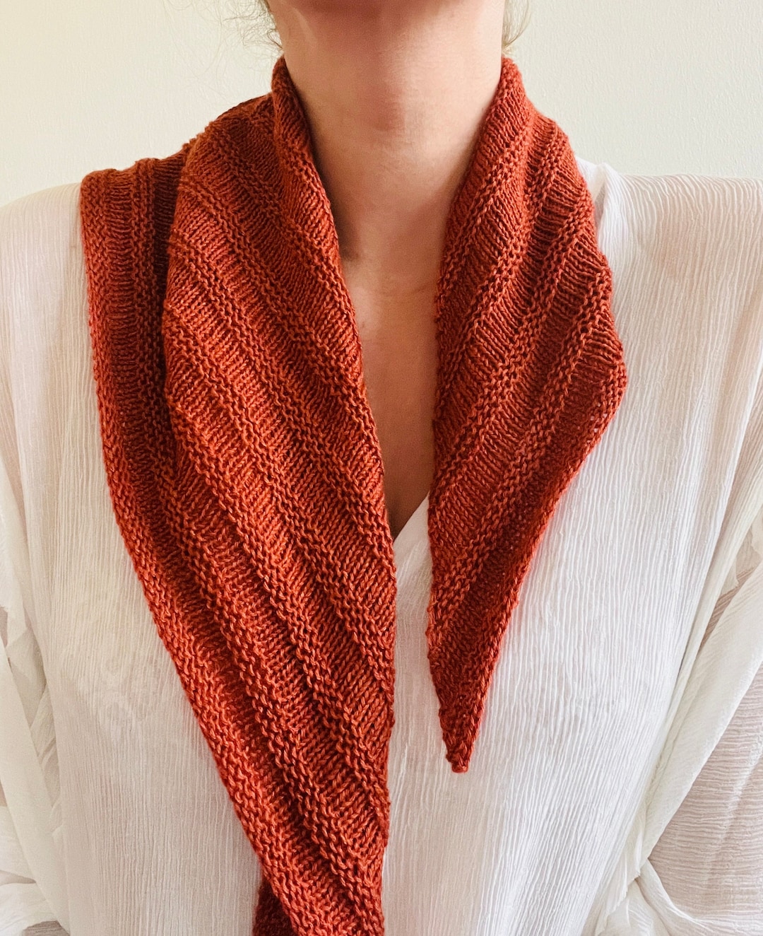 Sciarpa Infinity Sciarpa Ai Ferri Punto Inglese Punto Ragno