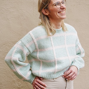 Chunky Max Sweater knitting pattern (German)