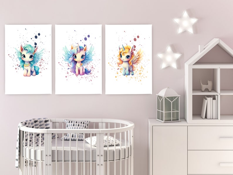 Magical My Little Pony Wall Art: Delightful Canvas for Little Pony Fans ...