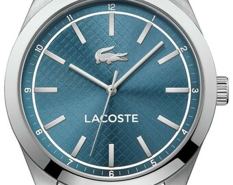 Lacoste 2010924 Mens Edmonton Stainless Steel Bracelet Watch Rrp120 Boxed New