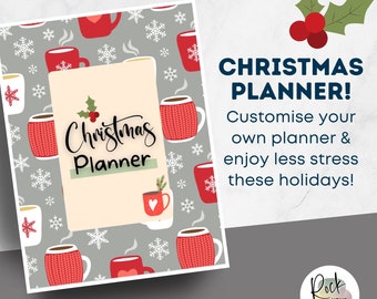 Christmas Planner Printable, Holiday Planner, Gift Budget Planner, Xmas Planner, Christmas Gift List, Christmas Binder, Christmas Menu Plan