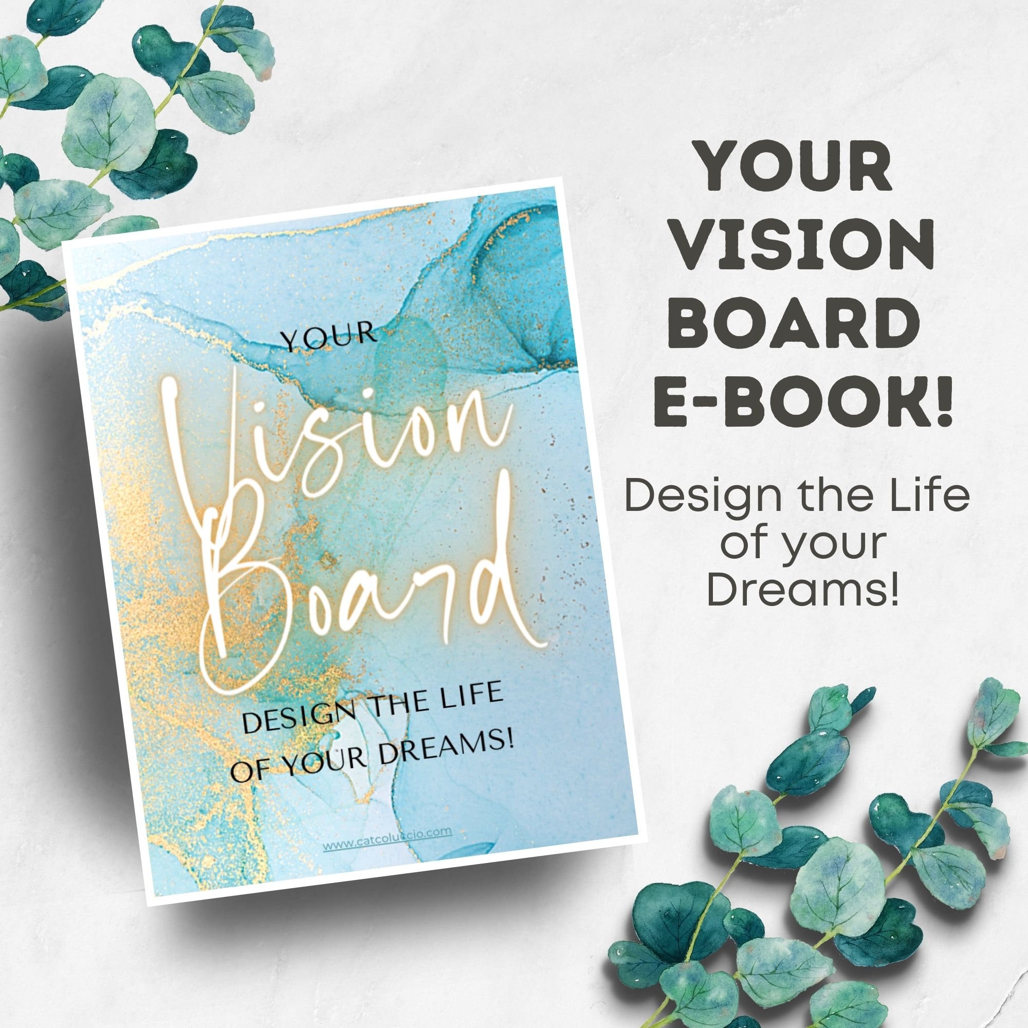 Your Vision Board E-book, Create the Life of Your Dreams Printable Vision  Board How-to Guide, Manifest Your Best Year Ever With This E-book 