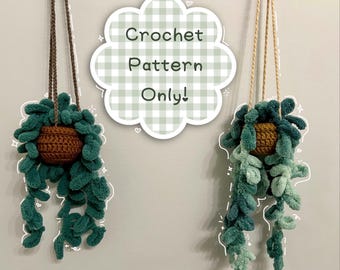 Hanging Plant Crochet Pattern: Car & Home Decor (PDF Pattern)