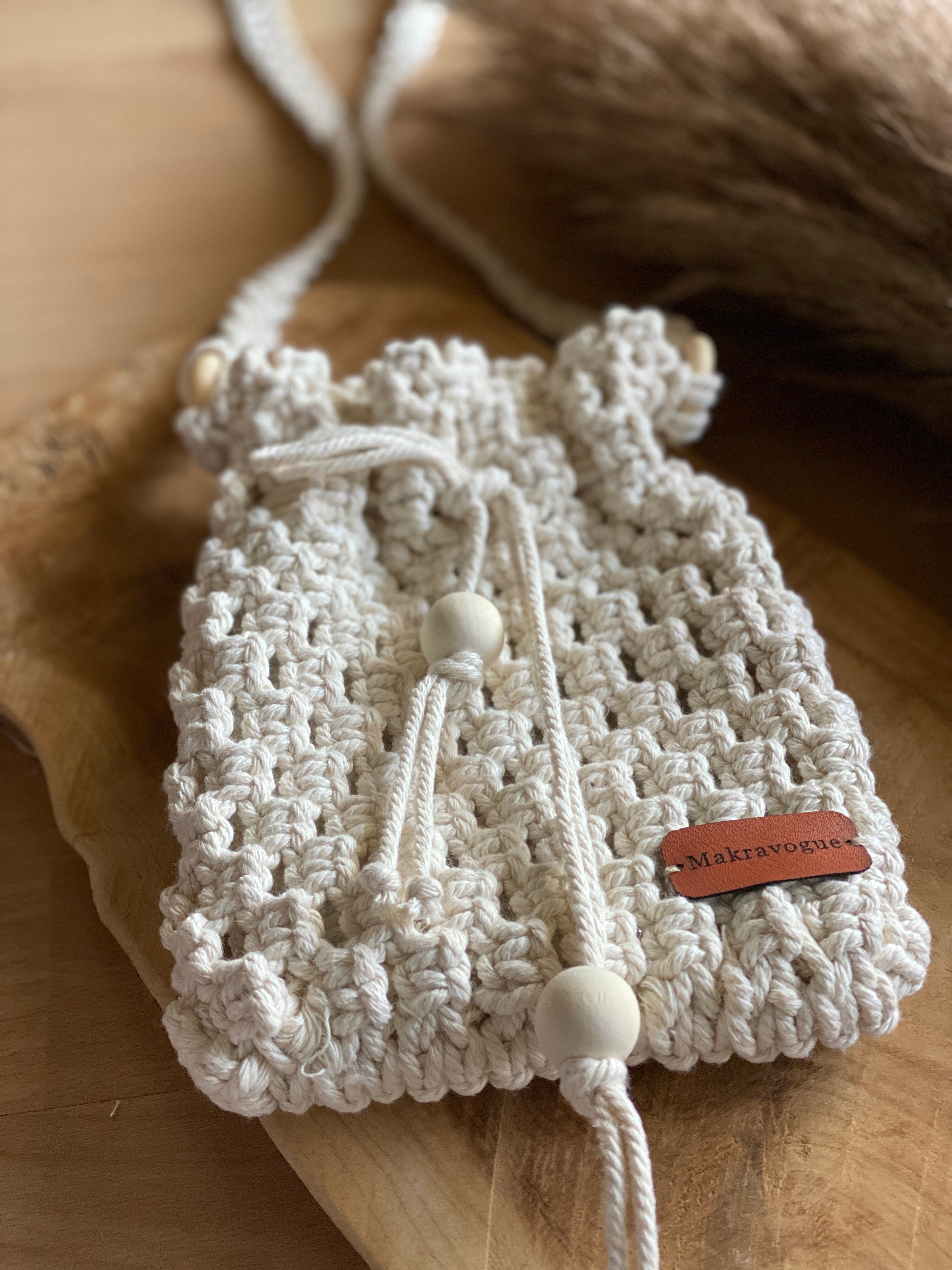 The Crown Vintage Macrame Bucket Bag is a medium-sized crossbody bucket bag Crown Vintage Bags & Handbags for Women for sale | eBay main image 4