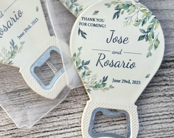 50pcs Wedding Magnet Bottle Opener, Wedding Favors for Guests in bulk,  Wedding Gift,Bridal Shower Favors,Personalized Gift,Thank You Favors