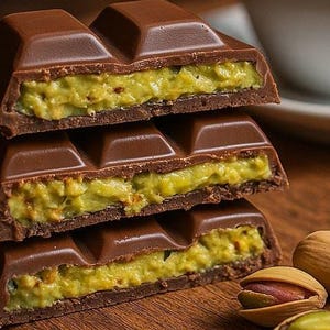 Dubai Chocolate Bar, Viral Dubai Pistachio Chocolate Bar, 65gr