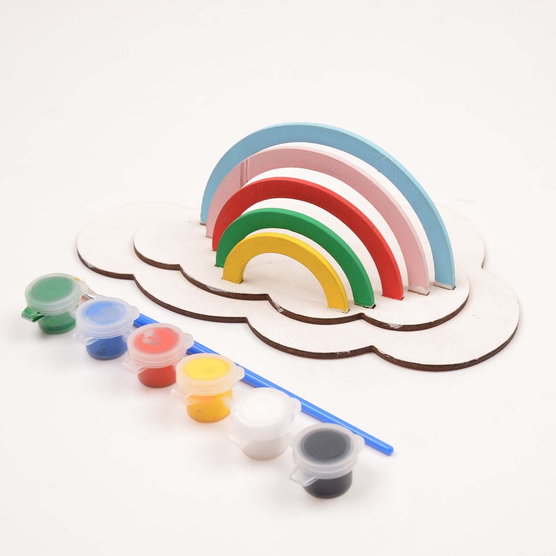 DIY Rainbow Painting Kit, Rainbow Kids Art Kit, Craft Kit for Kids ...