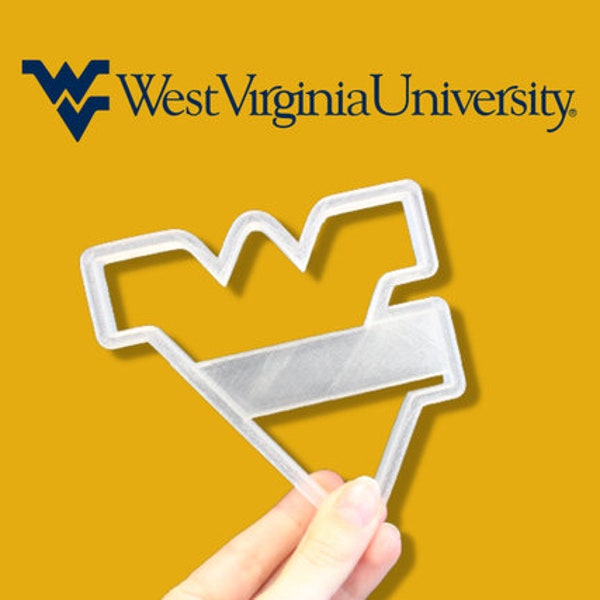 West Virginia University Cookie Cutter Etsy
