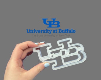 Universiteit van Buffalo Cookie Cutter | College koekjesuitstekers | Fondantsnijders