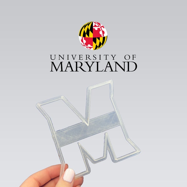 University of Maryland Cookie Cutter | College Cookie Cutters | Fondant Cutters