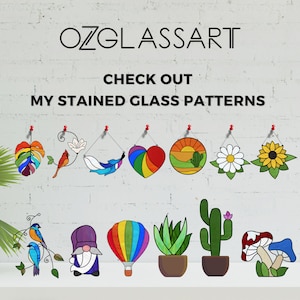 Studio Pro Pre-Cut Stained Glass Kit - Succulents - Make Your Own Beautiful Stained Glass Project With Ease