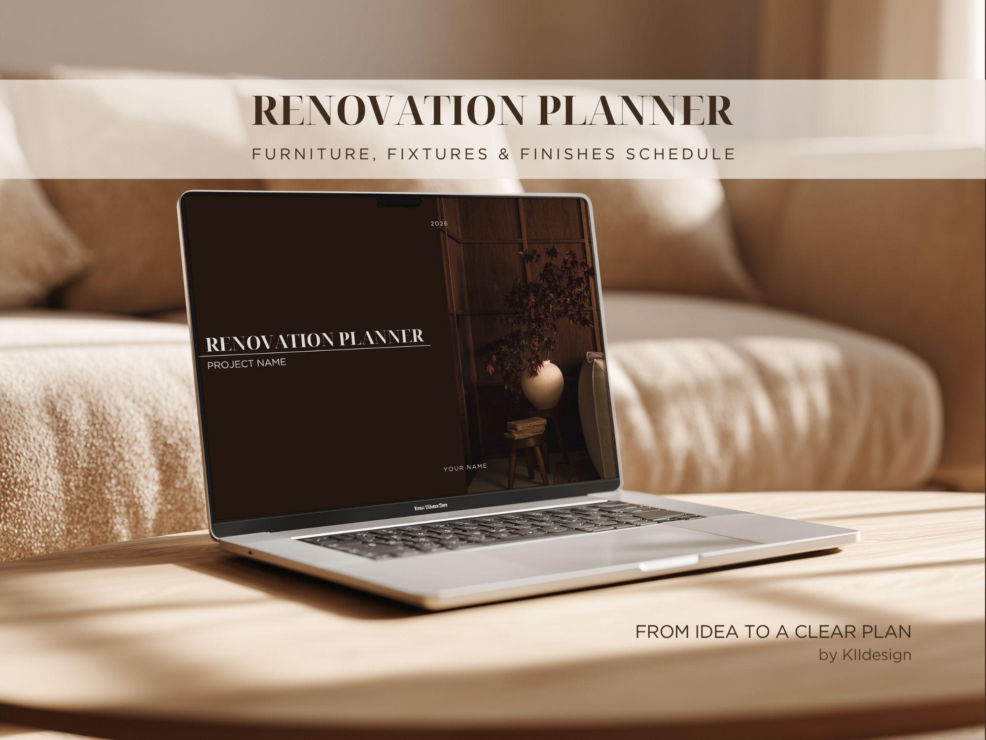 All-in-one Interior Design Planner | Complete Home Renovation Template ...