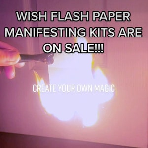 Wish Flash Paper Kit