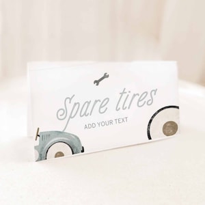Editable Fast One Birthday Food Label Tent Template / Racecar First Birthday Decor, Baby Boy Turning One Custom Signs
