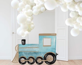 Birthday Decoration Train Big Decor Blue Train Second Birthday Printable All Aboard