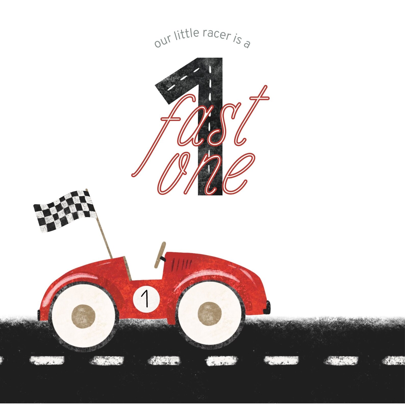 Fast One Racing Car 1st Birthday Invitation (digital Download) - Etsy