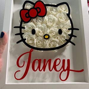 Kitty Rose Shadow Box Frame: Custom Nursery Decor