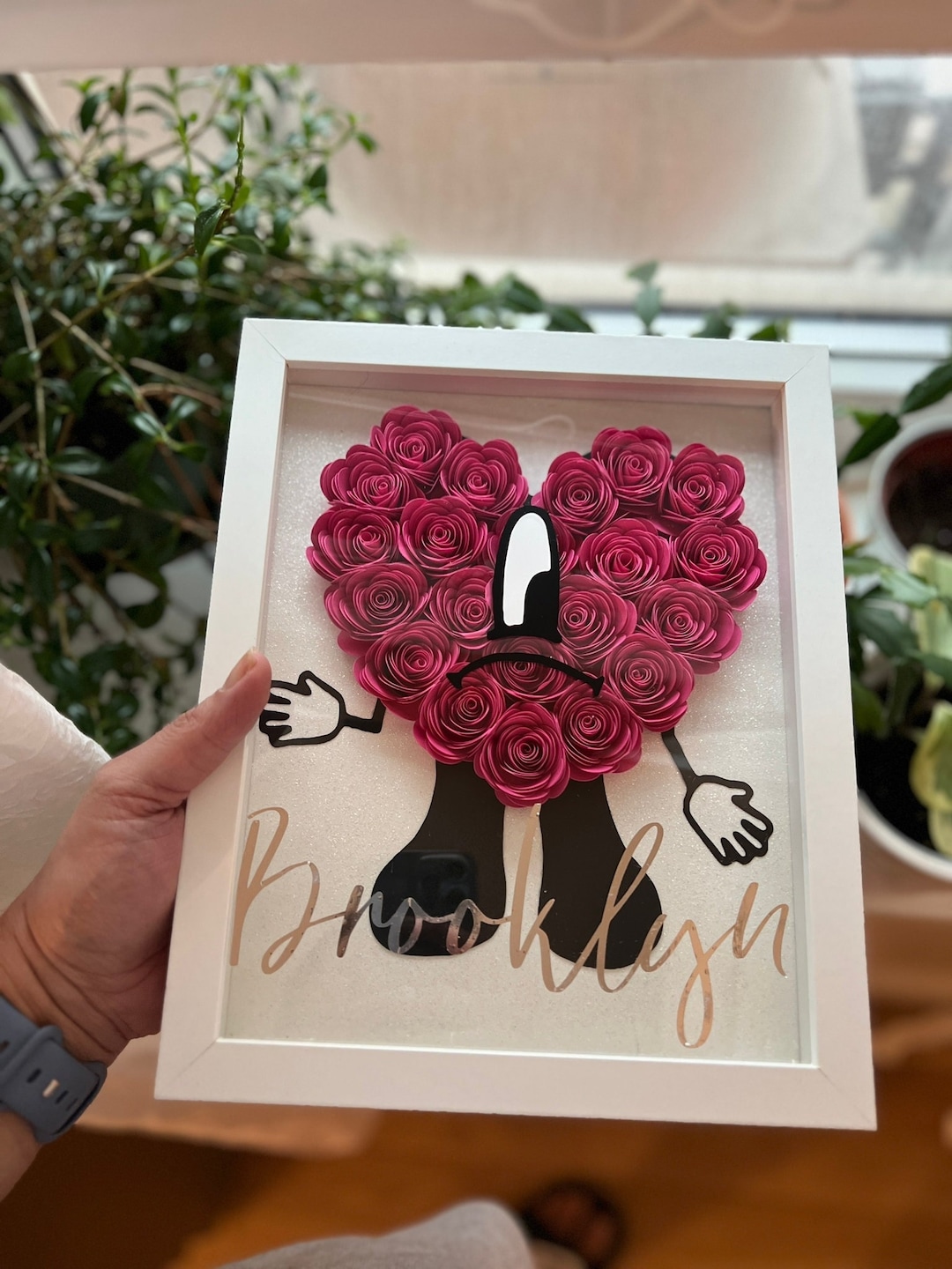 Personalized Bad Bunny Rose Shadow Box: Un Verano Sin Ti Gift - Etsy