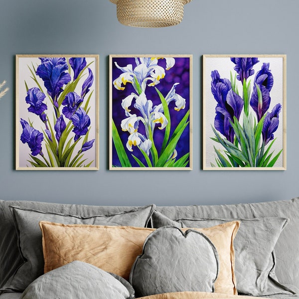 Purple Iris - Etsy