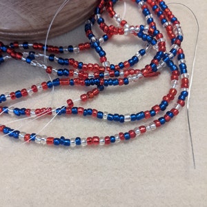 Traditional 50 in tie on Waistbeads | African Waistbeads | Fashion Waistbeads | Waistbead gift for woman | Weight tracking Waistbeads