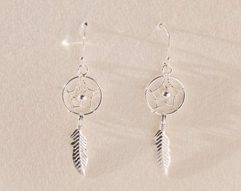Orecchini Acchiappasogni In Argento 925 Con Turchese - Gioielli Boho Donna