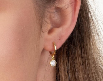 関税込★VINTAGE HOLLYWOOD★Color Hoop Charm Drop Earrin.g★ 関税込☆VINTAGE HOLLYWOOD☆Color Hoop Charm Drop Earrin.g☆