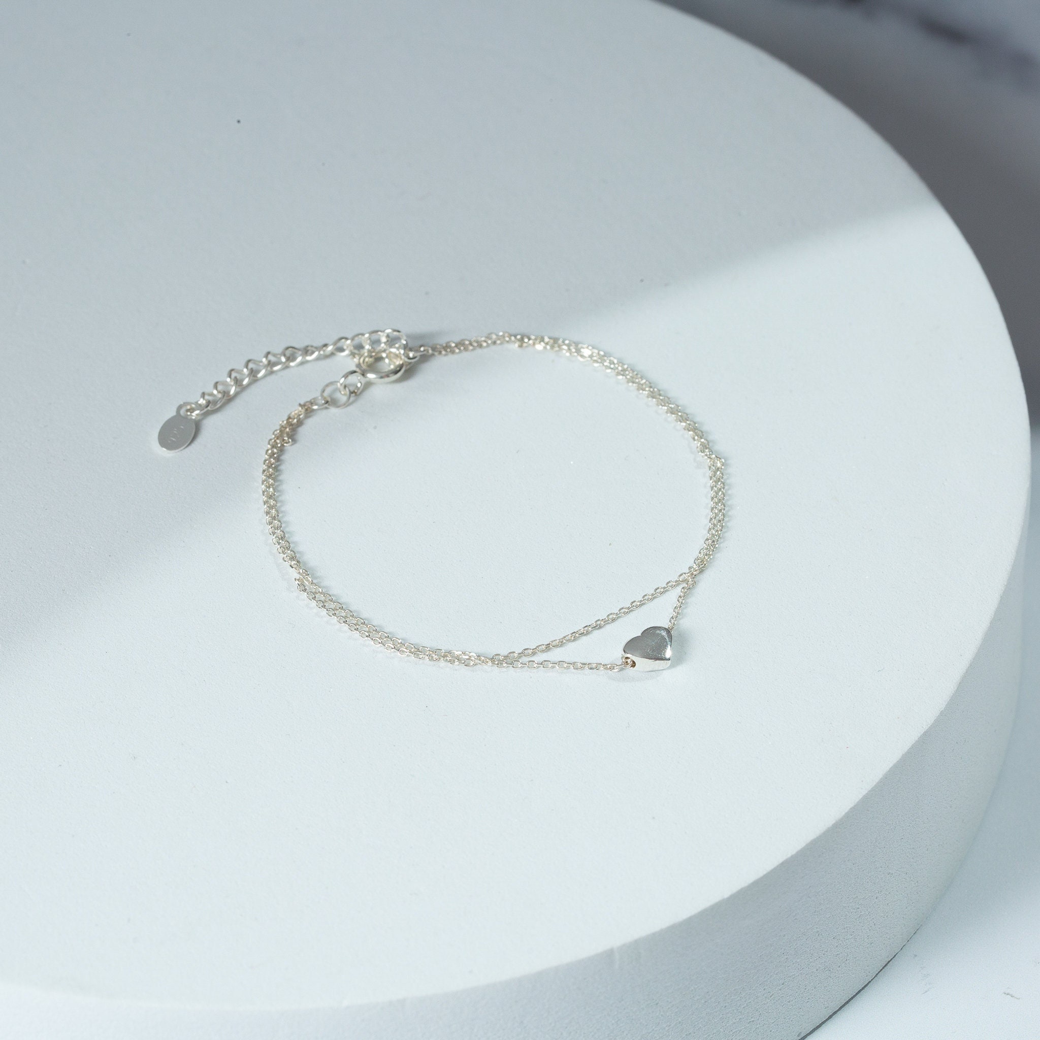 Spoo Design | Bracciale Infinito! Doppia catena veneziana e simbolo dell'infinito in zirconi cubici, amore eterno | Bracciale in argento sterling 925