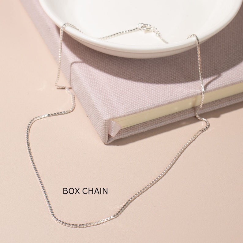 Sterling Silver Chain Necklace, Women and Men Unisex 925 Sterling Silver Chains, Choose Your Necklace Length, Layering Necklace for Pendants image 5