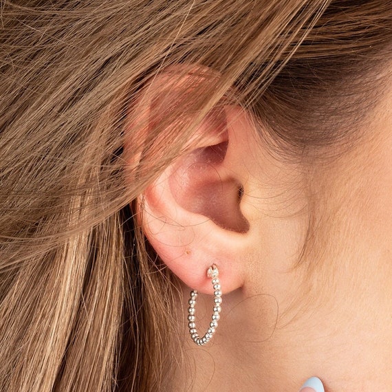 LeCalla Pendientes De Aro Con Nudo Celta En Plata Esterlina S925 Para