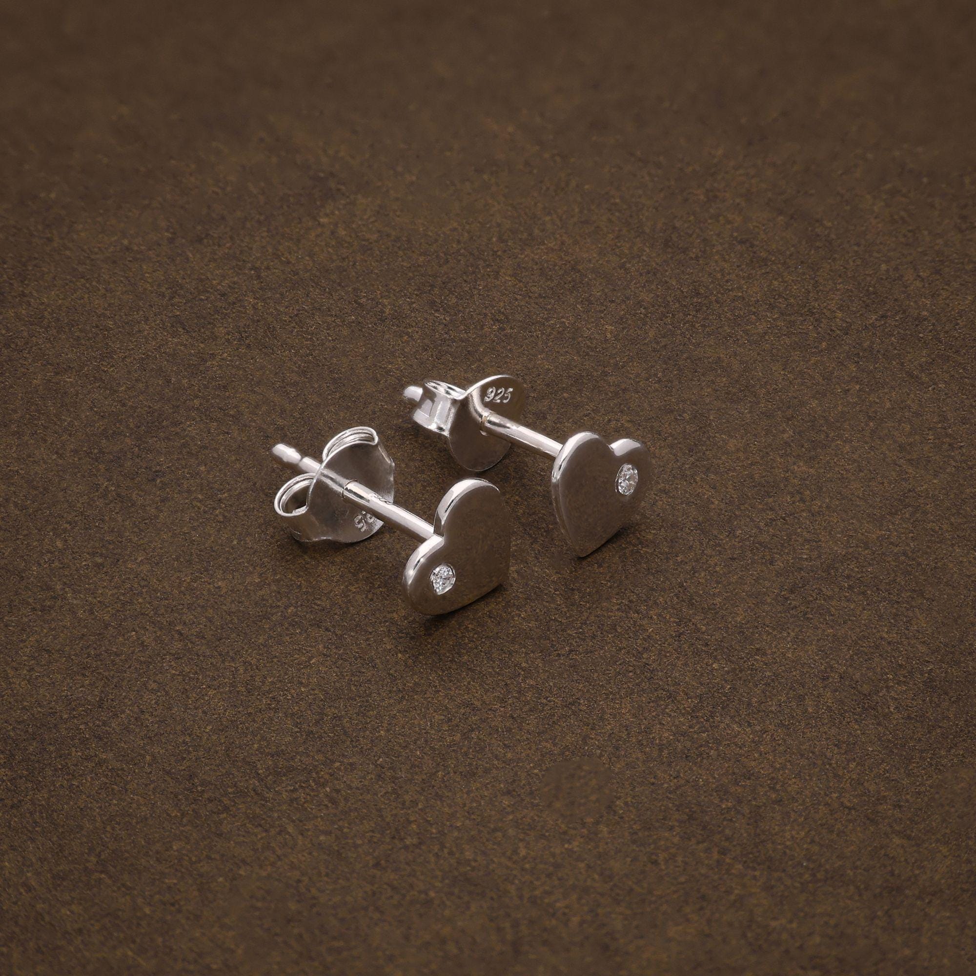 Orecchini A Perno In Argento 925 A Forma Di Coda Di Sirena - Con Cristalli Zirconia - Ipoallergenici, Regalo Per Damigelle