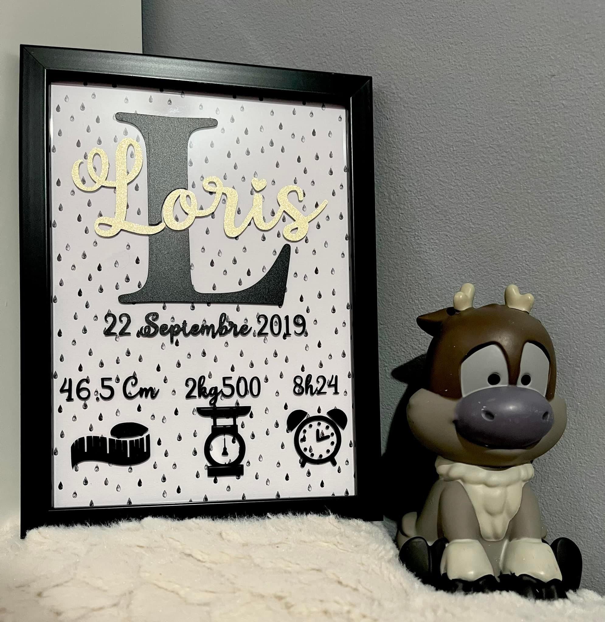 Cadre Naissance Personnalisé