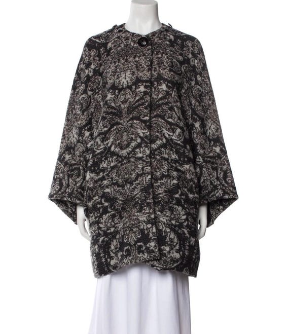 Stella Mccartney Vintage RTW 2008 Black Gray Loose-fit Coat With